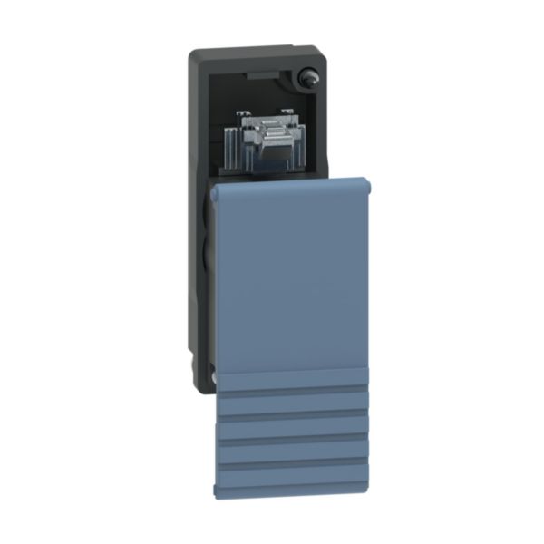 Bouton-poussoir pour maintenance de la poignée pour armoires XL³HP 6300 et XL³HP 630 pour portes hauteur ≥ 1650 mm