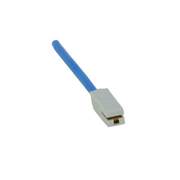 Câble de raccordement pour bloc de distribution Lexiclic 6mm² longueur 120mm bleu - 