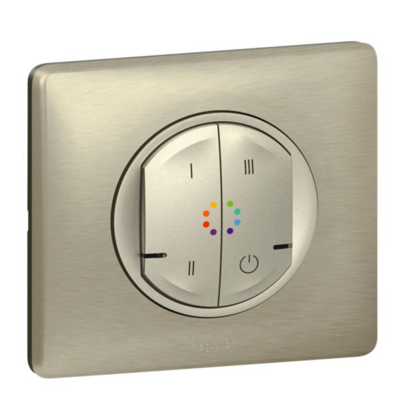 Commande sans fils Ambiances Couleurs Céliane with Netatmo pour éclairage multicouleurs connecté - complet titane 