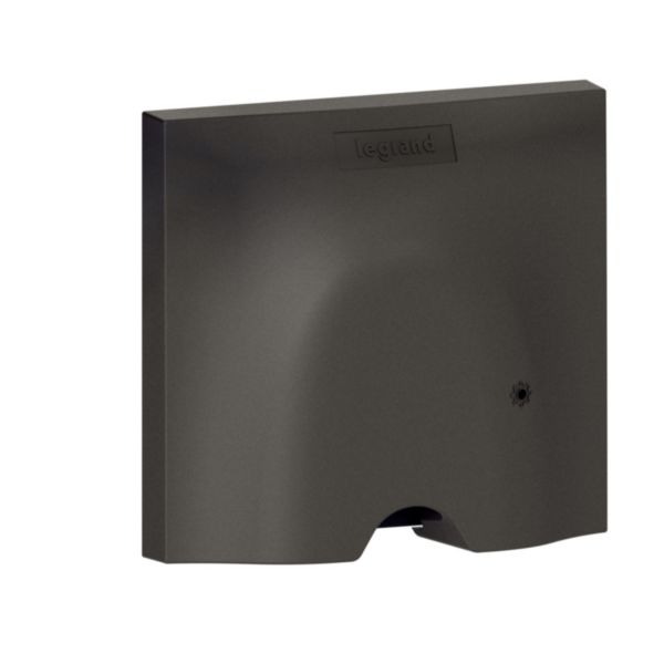Sortie de câble connectée compatible fil pilote pour appareils 3000W maximum et mesure consommation - complet graphite