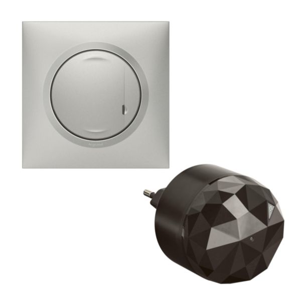 Pack de démarrage connecté dooxie with Netatmo avec avec Prise Control mobile et interrupteur variateur - alu