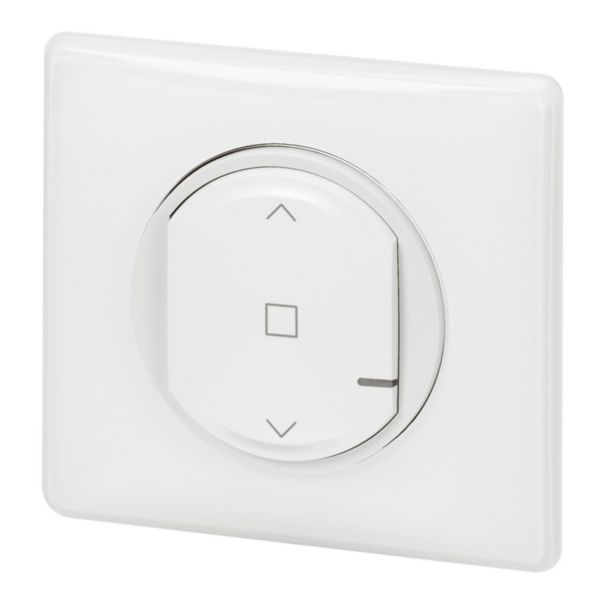 Interrupteur pour volet roulant pour installation connectée Céliane with Netatmo complet avec plaque Blanc