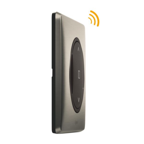 Commande sans fils pour interrupteur de volet roulant connecté Céliane with Netatmo complète avec plaque Tungstène