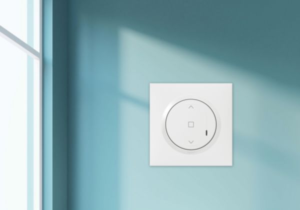 Interrupteur pour volet roulant pour installation connectée dooxie with Netatmo complet avec plaque blanche