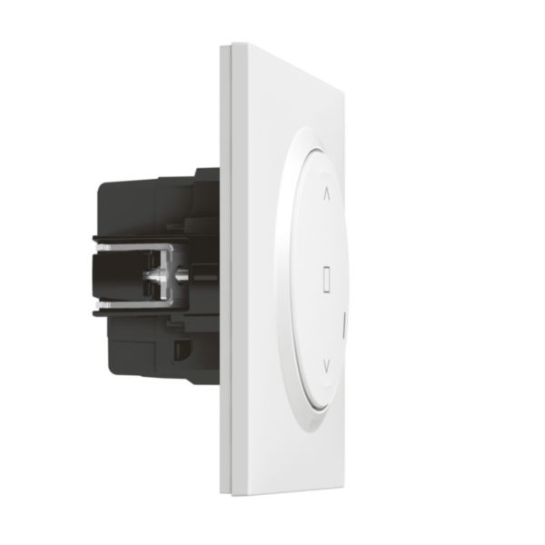 Interrupteur pour volet roulant pour installation connectée dooxie with Netatmo complet avec plaque blanche