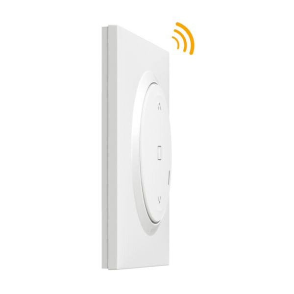 Commande sans fils pour interrupteur de volet roulant connecté dooxie with Netatmo complète avec plaque blanche