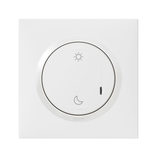 Commande sans fils Lever/Coucher pour installation connectée dooxie with Netatmo complète avec plaque blanche