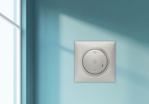 Interrupteur pour volet roulant pour installation connectée dooxie with Netatmo complet avec plaque alu