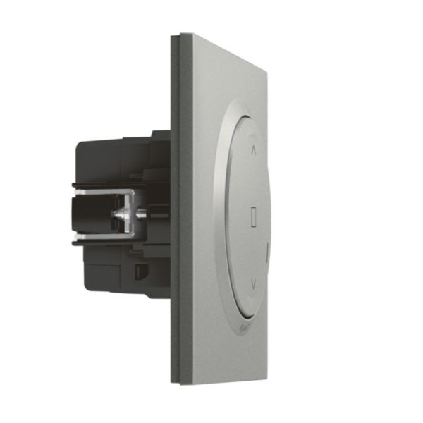 Interrupteur pour volet roulant pour installation connectée dooxie with Netatmo complet avec plaque alu