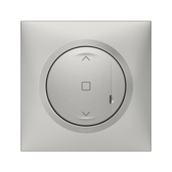 Commande sans fils pour interrupteur de volet roulant connecté dooxie with Netatmo complète avec plaque aluminium