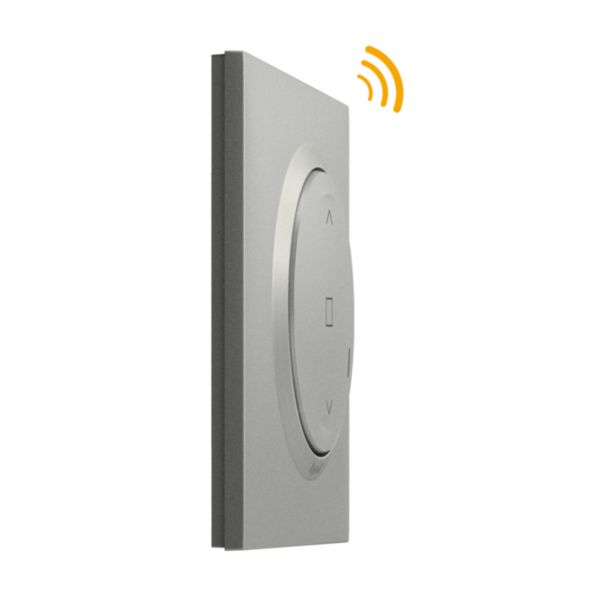 Commande sans fils pour interrupteur de volet roulant connecté dooxie with Netatmo complète avec plaque aluminium