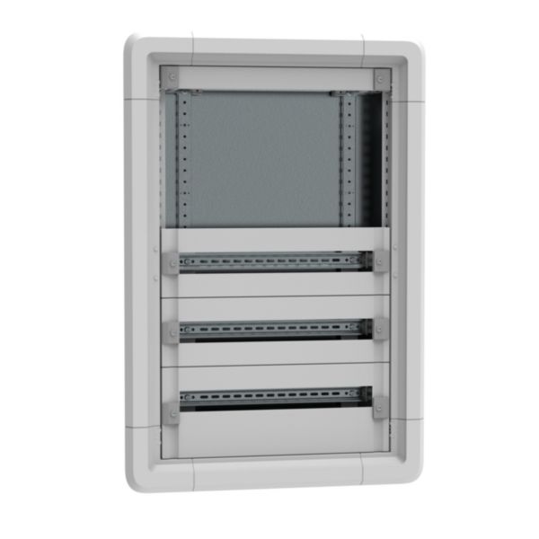 Coffret de distribution encastré 3 rangées 24 modules et 300mm d'espace dédié - hauteur 995mm - XL³ HP 160
