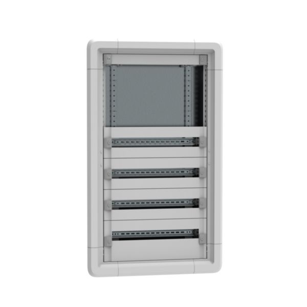 Coffret de distribution encastré 4 rangées 24 modules et 300mm d'espace dédié - hauteur 1145mm - XL³ HP 160