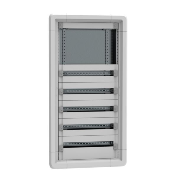 Coffret de distribution encastré 5 rangées 24 modules et 300mm d'espace dédié - hauteur 1295mm - XL³ HP 160