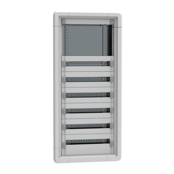 Coffret de distribution encastré 6 rangées 24 modules et 300mm d'espace dédié - hauteur 1445mm - XL³ HP 160