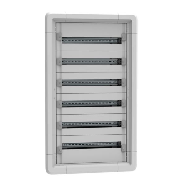 Coffret de distribution encastré 6 rangées 24 modules hauteur 1145mm - XL³ HP 160