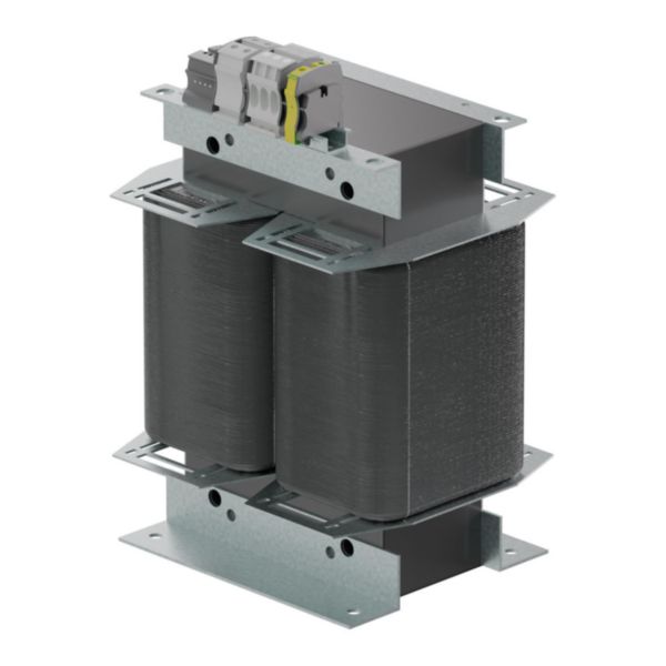 Transformateur locaux hospitaliers monophasé IP00 230-230V point milieu sortie 6,3kVA