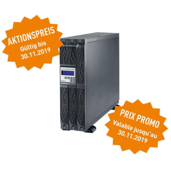 Onduleur rack ou tour Daker DK Plus à équiper de batterie 10000VA 10000W