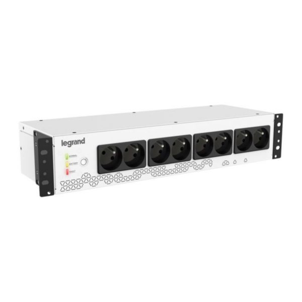 Onduleur monophasé Keor PDU avec 8 prises 2P+T - 800VA 480W - autonomie 10 à 15 minutes