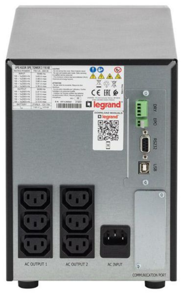 Onduleur tour Keor SPE line-interactive 750VA avec 6 prises IEC 10A