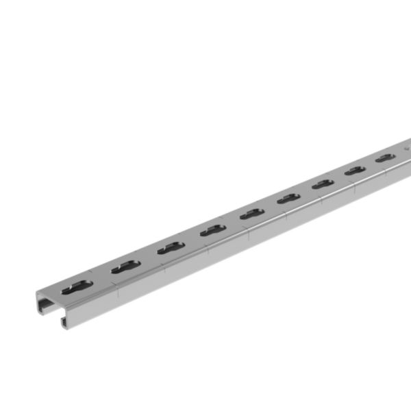 Rail avec oblongs trou de serrure R21S chemins de câbles fils Cablofil - fix. plafond en balancelle ou pendard charges lourdes - 304L