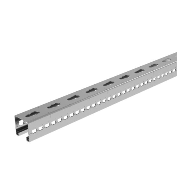 Rail oblongs trou serrure, perfo. latérale R41SP chemins câbles fils - fix. plafond balancelle ou pendard charg. lourdes - 316L - Page 31