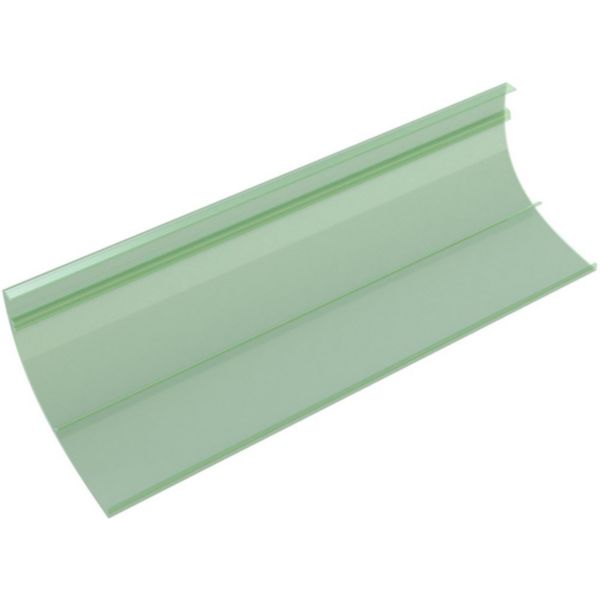 Couvercle finition plastique standard Kaleïs chemins de câbles fils Cablofil CF54 ou tôle perforée P31 L 1,9m - PVC Vert