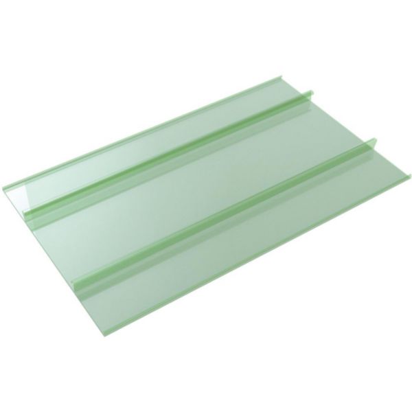 Couvercle finition plastique plat Kaleïs chemins de câbles fils Cablofil CF54 ou tôle perforée P31 L 1,9m - PVC Vert