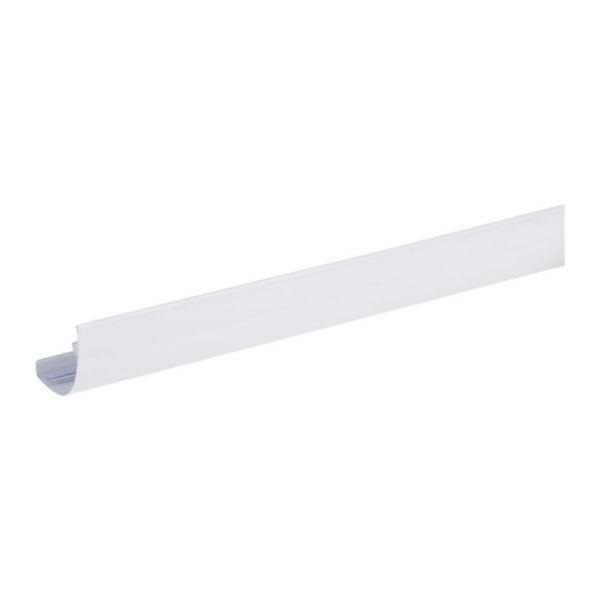 Petit couvercle finition plastique Kaleïs chemins de câbles fils Cablofil CF54 ou tôle perforée P31 L 0,9m - PVC Blanc