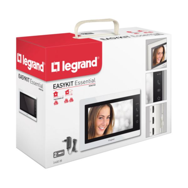 Ecran intérieur supplémentaire visiophone Easy Kit 7pouces blanc