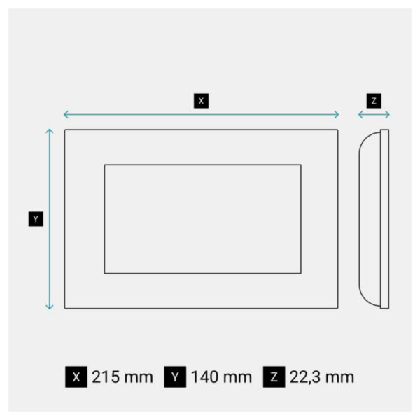 Visiophone Easy Kit WiFi with Netatmo connecté avec écran 7pouces blanc et platine de rue