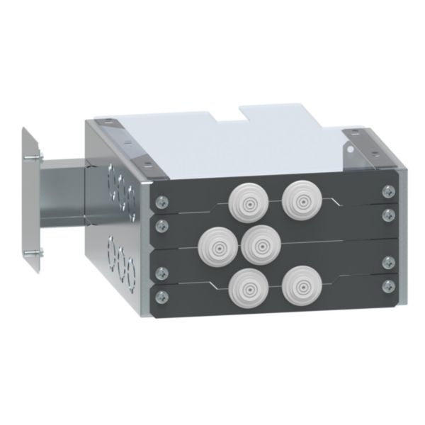 Boîtier cloisonnement forme 4 connexion avant hauteur 150mm pour IS column - XL³HP 6300