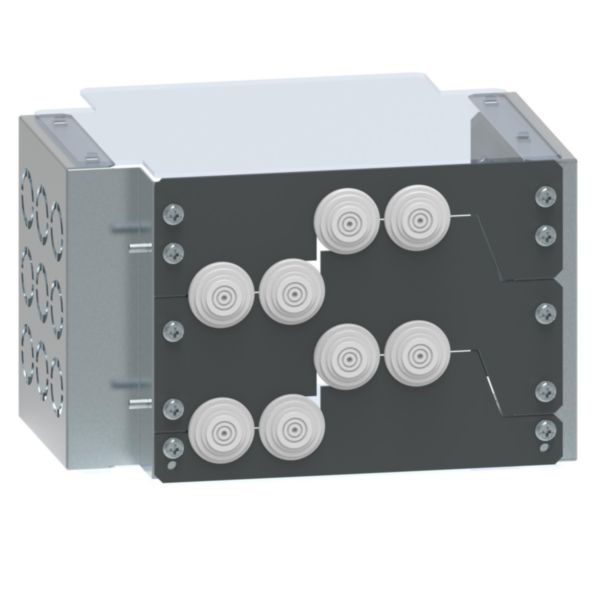 Boîtier cloisonnement forme 4 connexion arrière hauteur 200mm pour IS column - XL³HP 6300
