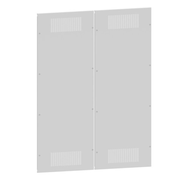 Panneau arrière largeur 1400mm pour armoires IP30 hauteur 2200mm avec 2 fenêtres d'aération - XL³HP 6300 - Page 62