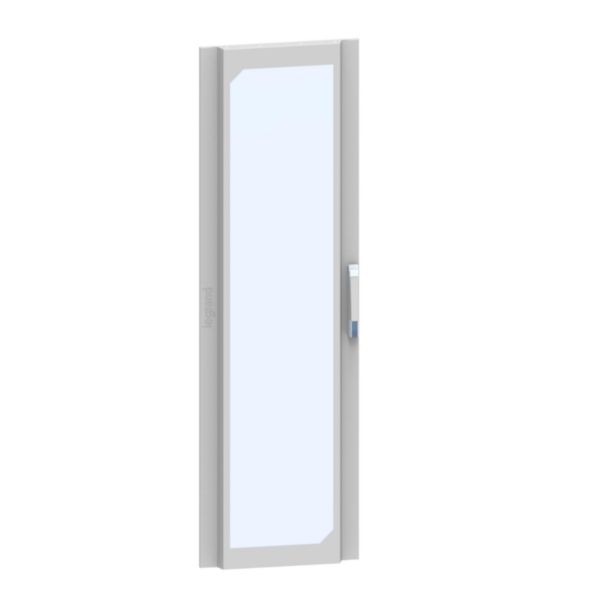 Porte vitrée galbée pour armoire de distribution hauteur 2000mm et largeur 600mm - XL³HP 6300