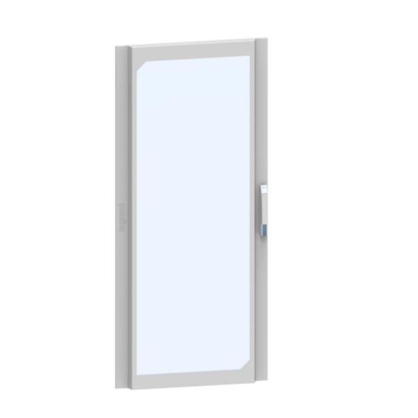 Porte vitrée galbée pour armoire de distribution hauteur 1800mm et largeur 800mm - XL³HP 6300