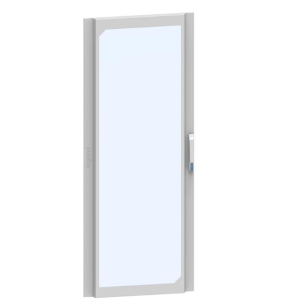 Porte vitrée galbée pour armoire de distribution hauteur 1800mm et largeur 800mm - XL³HP 6300