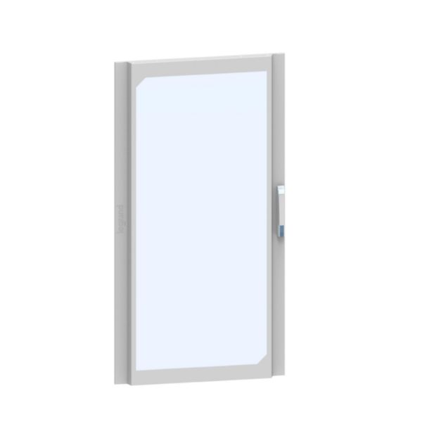 Porte vitrée galbée pour armoire de distribution hauteur 1800mm et largeur 1000mm - XL³HP 6300