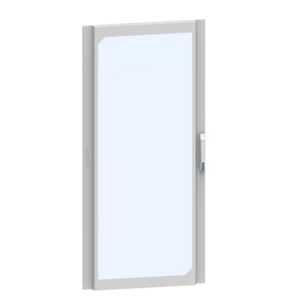 Porte vitrée galbée pour armoire de distribution hauteur 1800mm et largeur 1000mm - XL³HP 6300