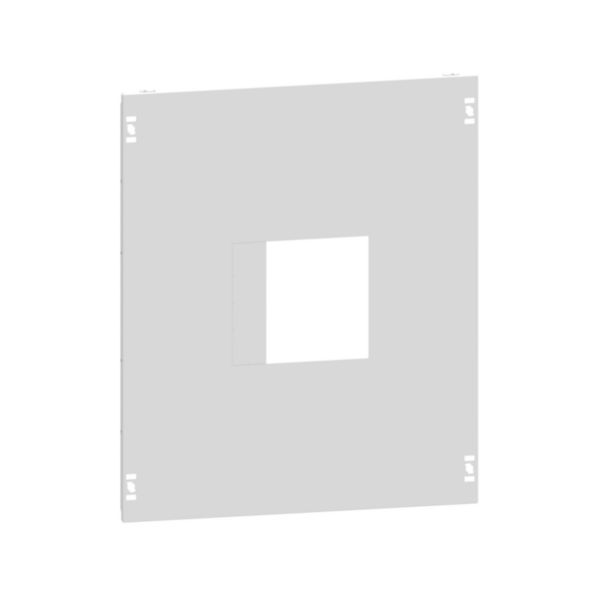 Plastron métallique pour armoire XL³ HP 6300 - 2 DPX³400 1000V - Vertical fixe - largeur 600mm 