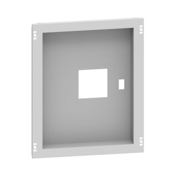 Plastron métal montage vertical 1 DPX³1600 version débrochable avec poignée pour armoire largeur 600mm - XL³HP 6300