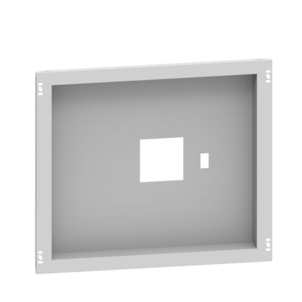 Plastron métal montage vertical 1 DPX³1600 version débrochable avec poignée pour armoire largeur 800mm - XL³HP 6300