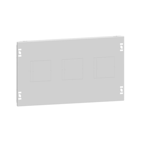 Plastron métal montage vertical 1 à 3 DPX³160/250 version fixe commande rotative pour armoire largeur 700 - XL³HP 6300