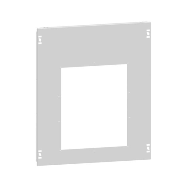 Plastron métal montage vertical 1 DMX³1600 3P ou 4P version débrochable pour armoire largeur 600mm - XL³HP 6300