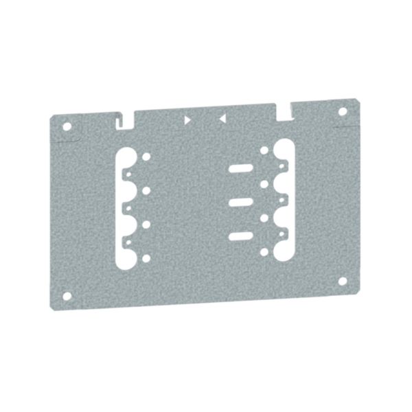 Platine pour montage 1 DPX³125HP horizontal fixe avec ou sans commande rotative pour armoire largeur 600 et 800mm - XL³ HP 6300