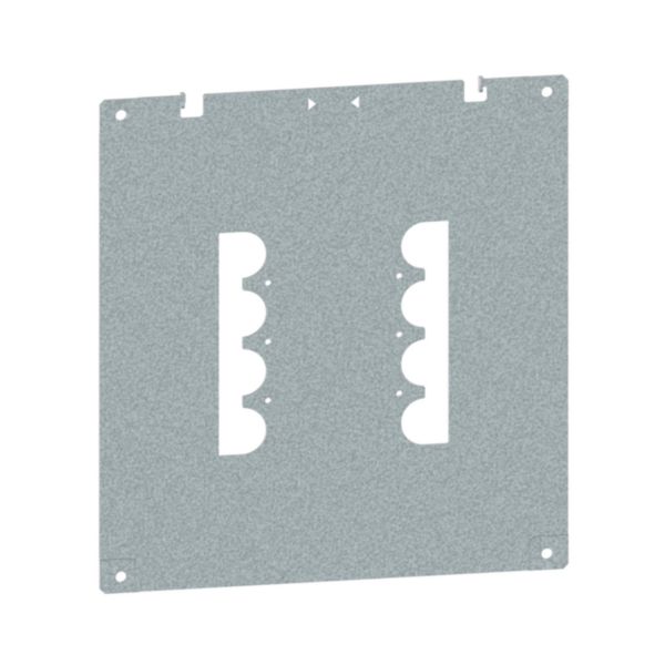 Platine pour montage 1 DPX-IS 250 horizontal version fixe avec poignée frontale pour armoire largeur 450/600 et 800mm - XL³HP 6300 - Page 86