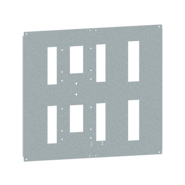 Platine pour montage 2 DPX³630 horizontal fixe/débrochable différentiel inverseur de source pour armoire largeur 800mm - XL³HP 6300