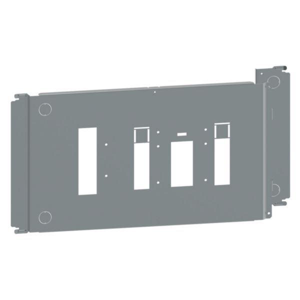 Platine Form4 pour montage 1 DPX³630 3P/4P différentiel horiz débrochable avec ou sans commande - enclosure largeur 800mm - XL³HP 6300 - Page 81