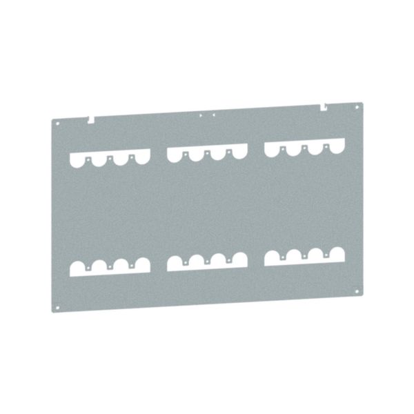 Platine pour montage 1 à 3 DPX³630 vertical fixe avec ou sans commande pour armoire largeur 800mm - XL³HP 6300