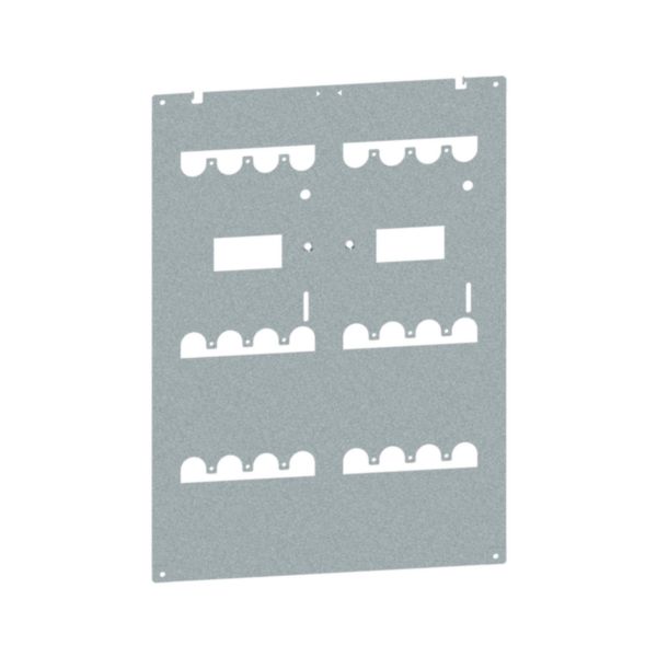 Platine pour montage 2 DPX³630 vertical fixe différentiel inverseur de source pour armoire largeur 600mm - XL³HP 6300